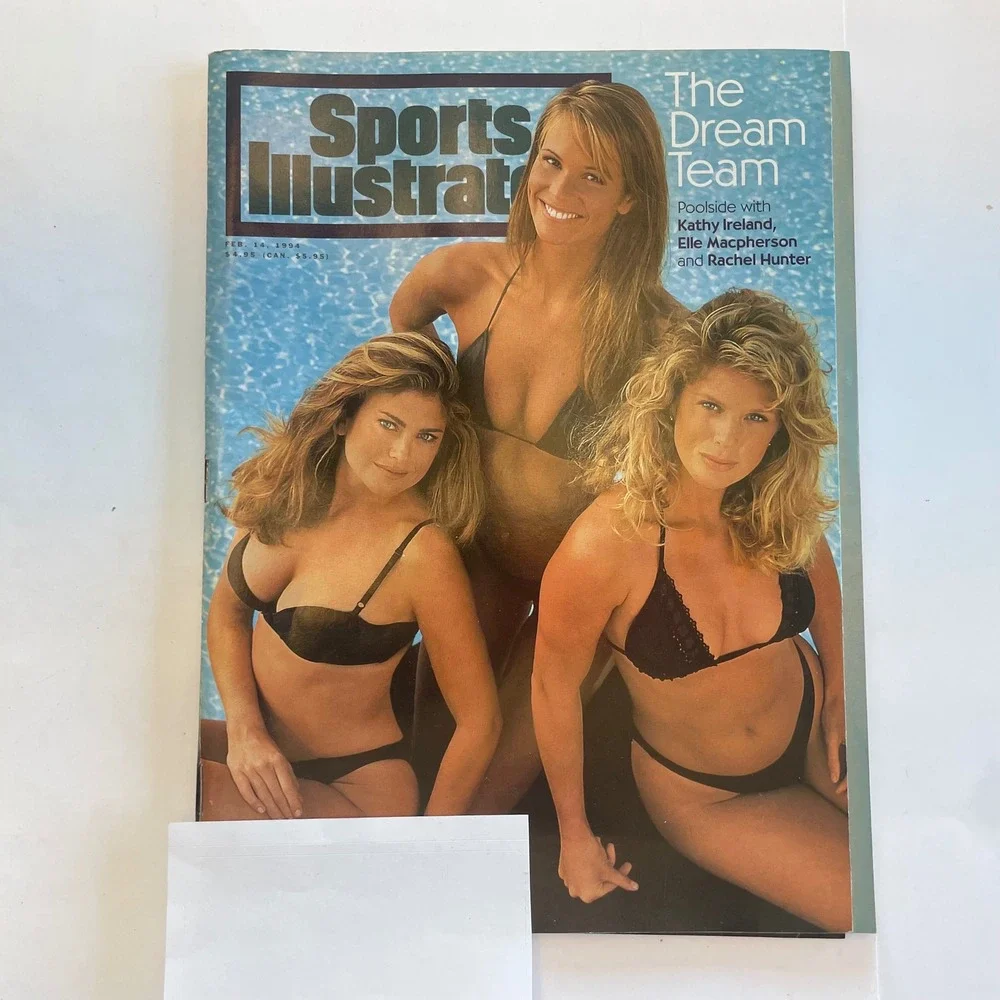 Sports Illustrated Feb 14 1994 Swimsuit Kathy Ireland Elle Macpherson Vintage